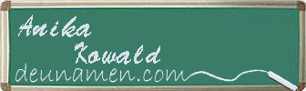 Anika Kowald Visitenkarte